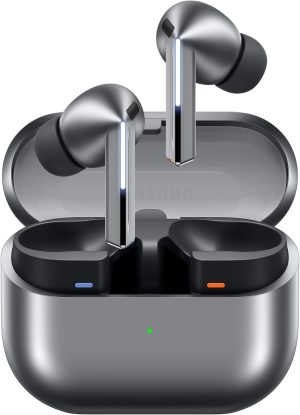 Samsung Galaxy Buds3 Pro, White, Wireless Bluetooth Earbuds with Adaptive: Noise Control, Hi-Fi Sound, 360 Audio